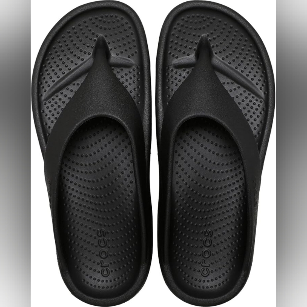 CROCS Men's Mellow Recovery Flip Flops - Picture 2 of 7